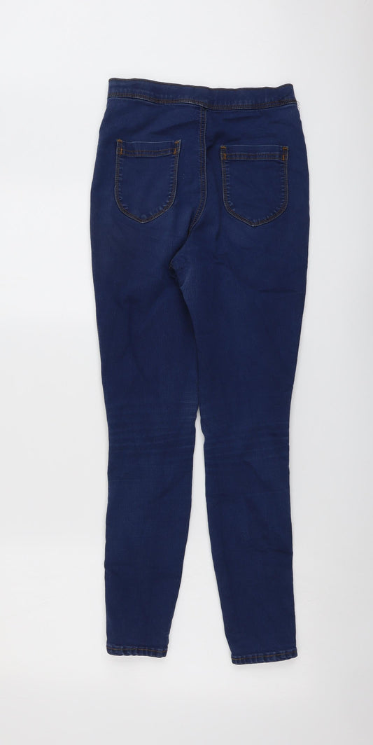 ASOS Womens Blue Cotton Skinny Jeans Size 28 in L32 in Regular Button