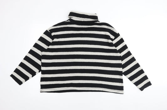 Womens UK Size M Zara Black Pullover Jumper