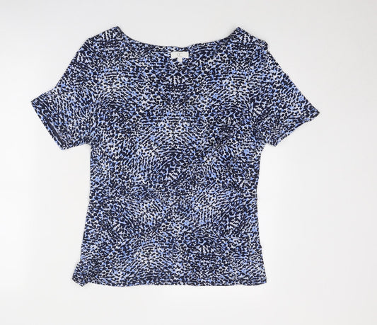 Womens UK Size L CC Blue Basic T-Shirt
