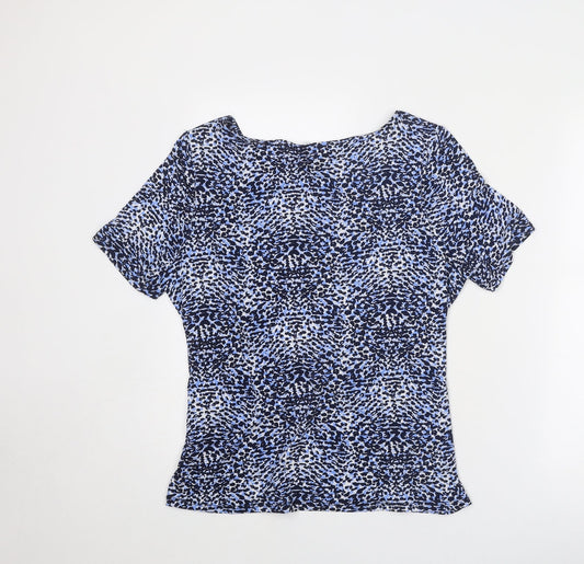 Womens UK Size L CC Blue Basic T-Shirt