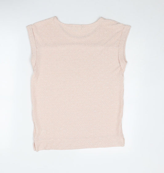 Womens UK Size 6 NEXT Pink Basic Blouse