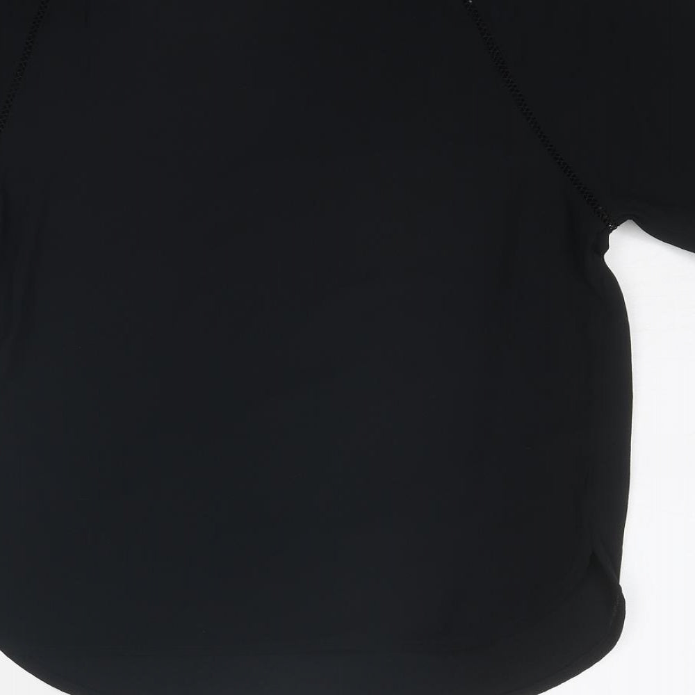 Womens UK Size 8 Marks and Spencer Black Basic Blouse