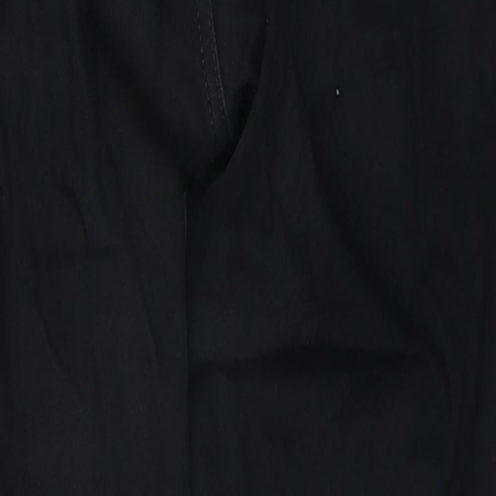 Topshop Womens Black Cotton Skinny Jeans Size 25 in L28 in Regular Zip