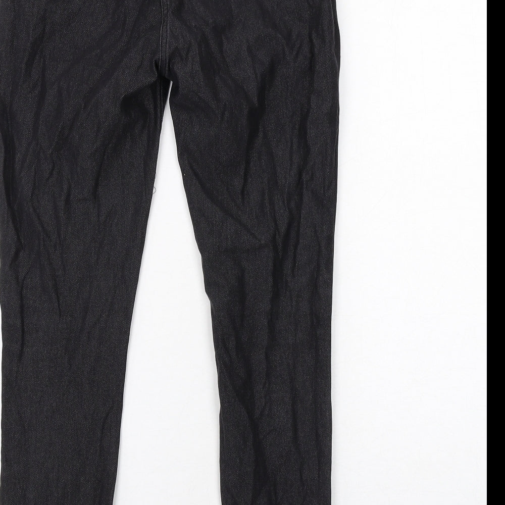NEXT Womens Black Cotton Straight Jeans Size 10 Regular