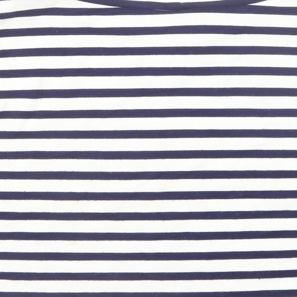 Womens UK Size M H&M Blue Cropped T-Shirt