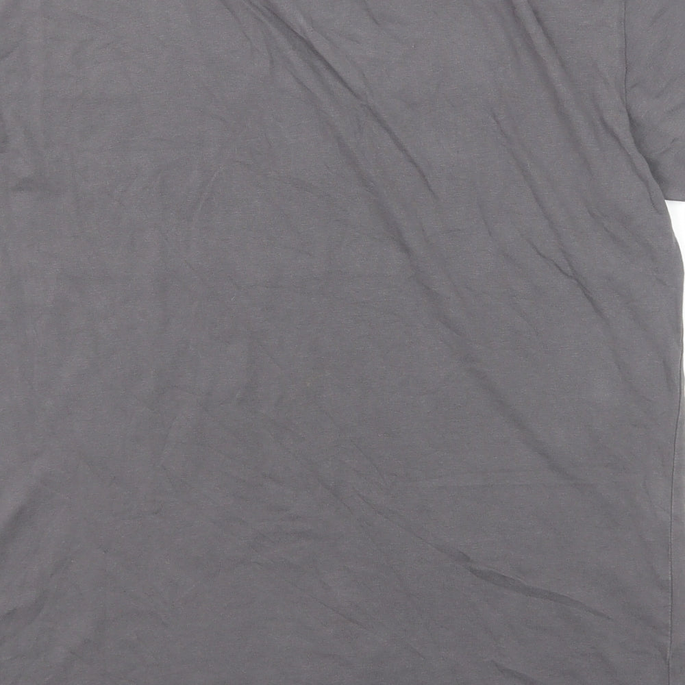 Jameson Carter Mens Grey Cotton T-Shirt Size S Round Neck