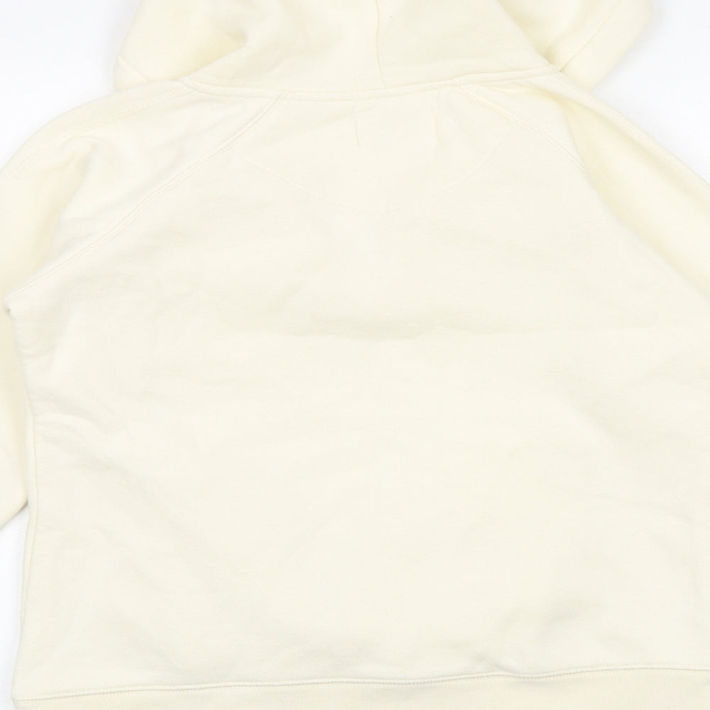 Free spirit Womens Ivory Cotton Pullover Hoodie Size 10 Pullover