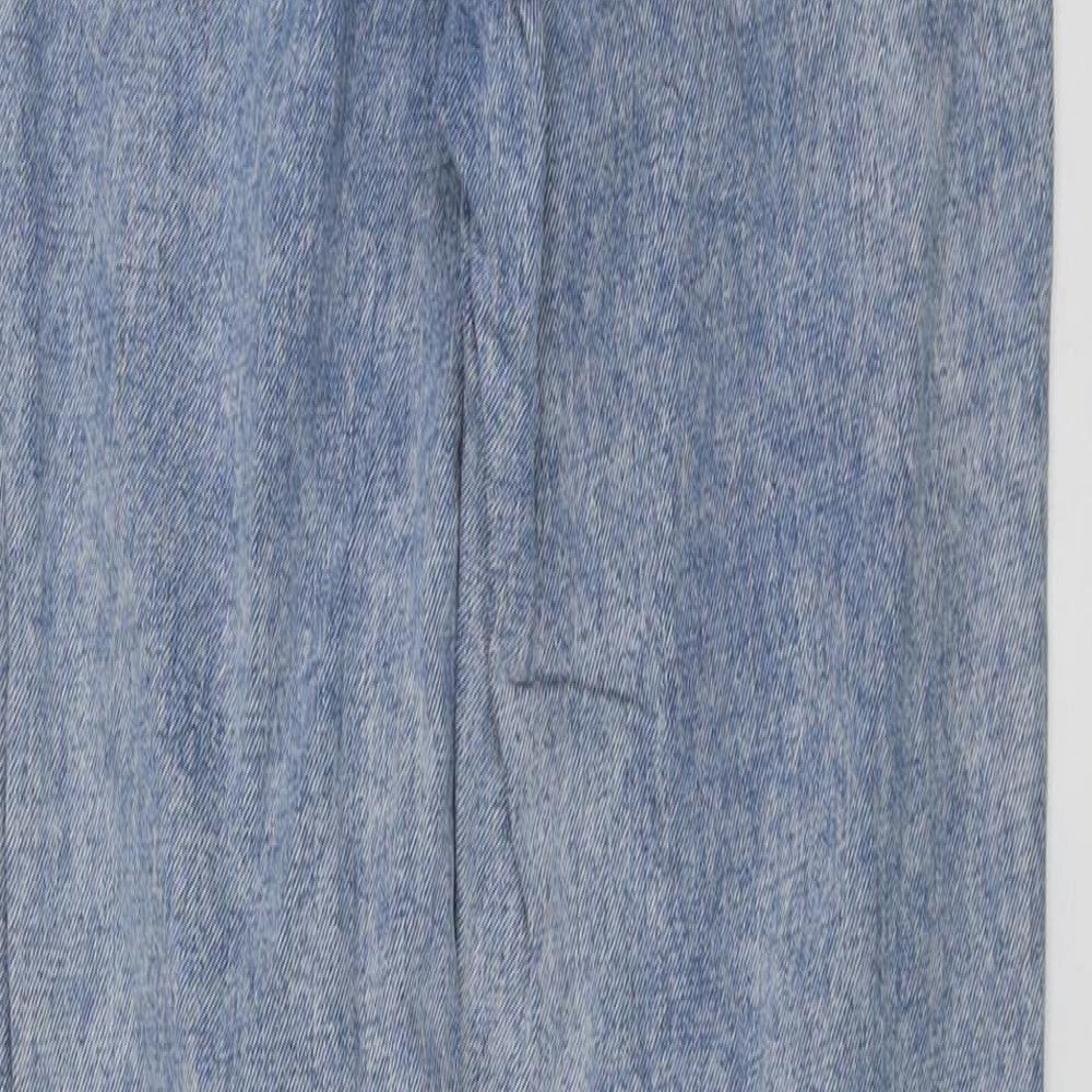 Topshop Womens Blue Cotton Skinny Jeans Size 26 in L28 in Regular Button