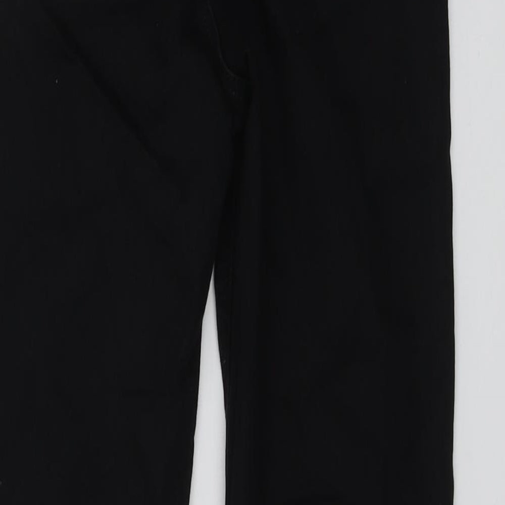 Topshop Womens Black Cotton Skinny Jeans Size 26 in L27 in Regular Button