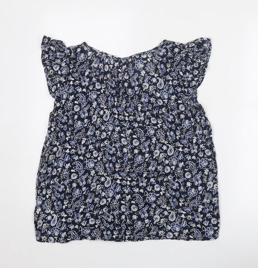 Womens UK Size S Gap Blue Basic Blouse
