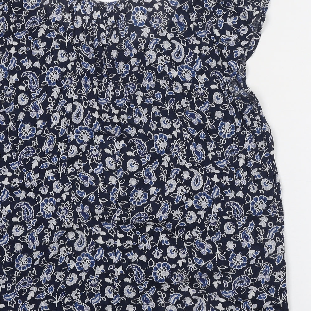 Womens UK Size S Gap Blue Basic Blouse