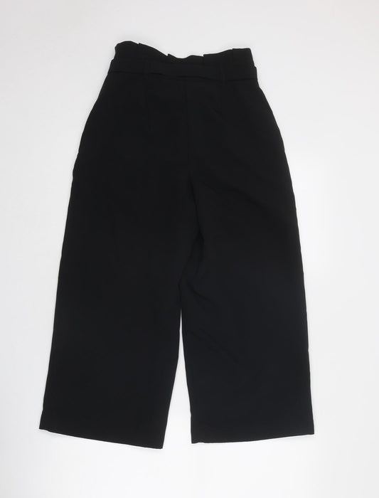 Womens UK Size XS VERO MODA Regular Fit Black Trousers