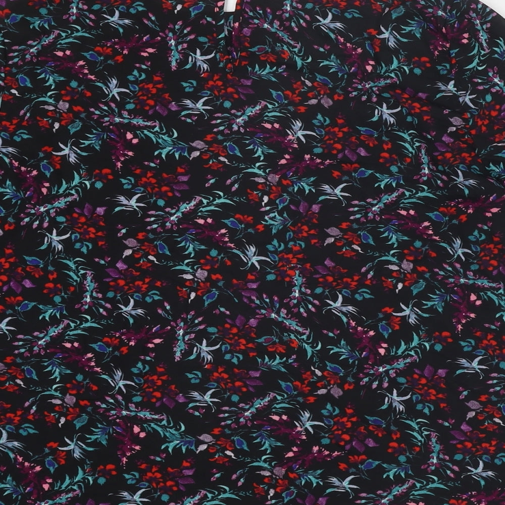 Womens UK Size 12 Dorothy Perkins Multicoloured Basic Blouse