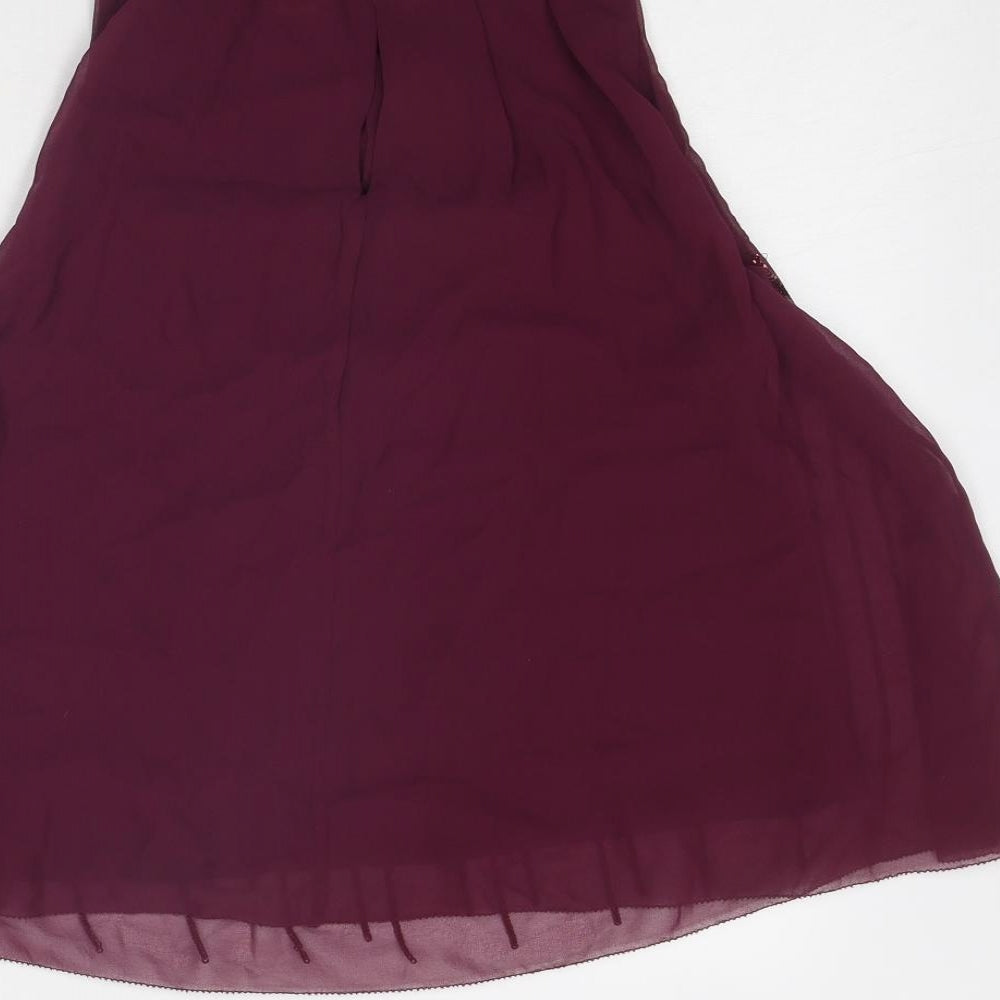 Womens UK Size 6 H&M Purple Basic Blouse