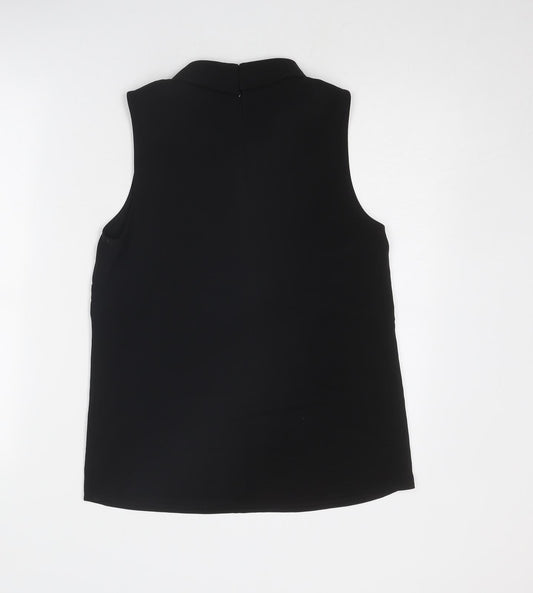 Womens UK Size 8 H&M Black Basic Blouse