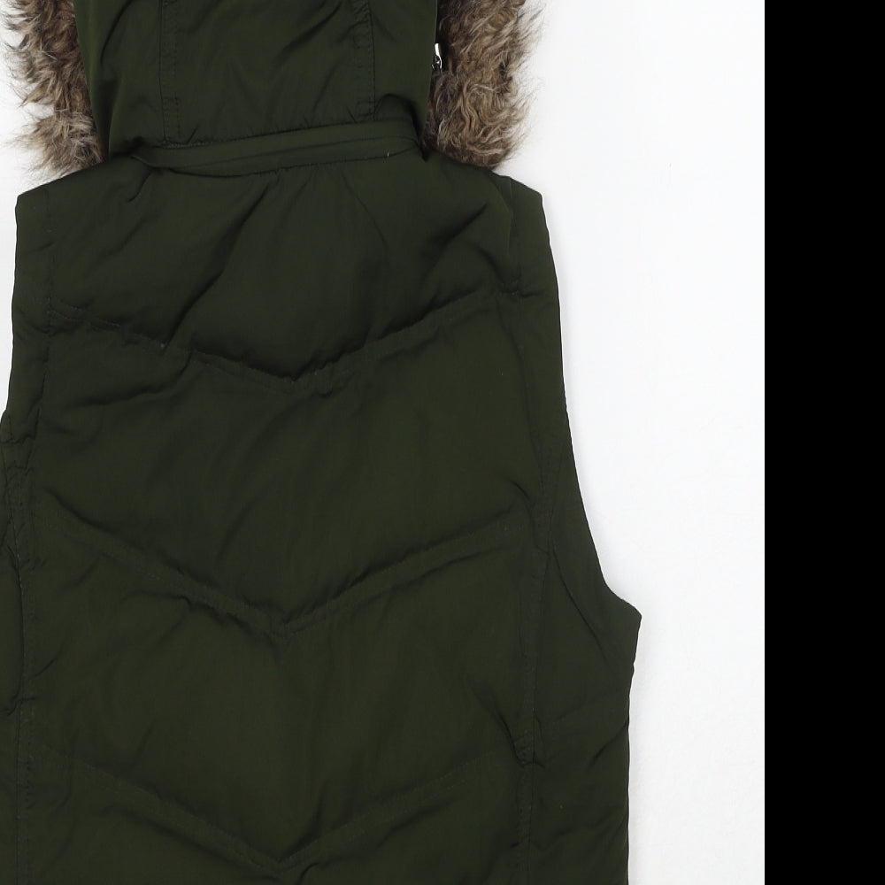 Womens UK Size XS Gap Green Parka Coat