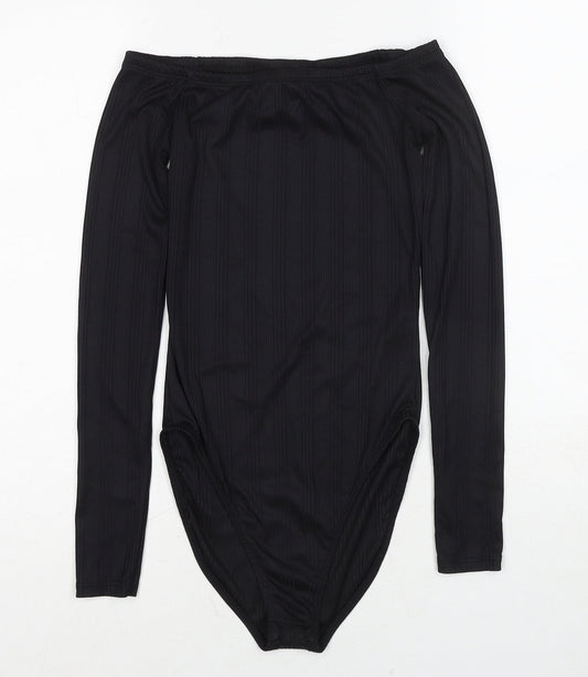 Womens UK Size 6 Miss Selfridge One-Piece Black Bodysuit