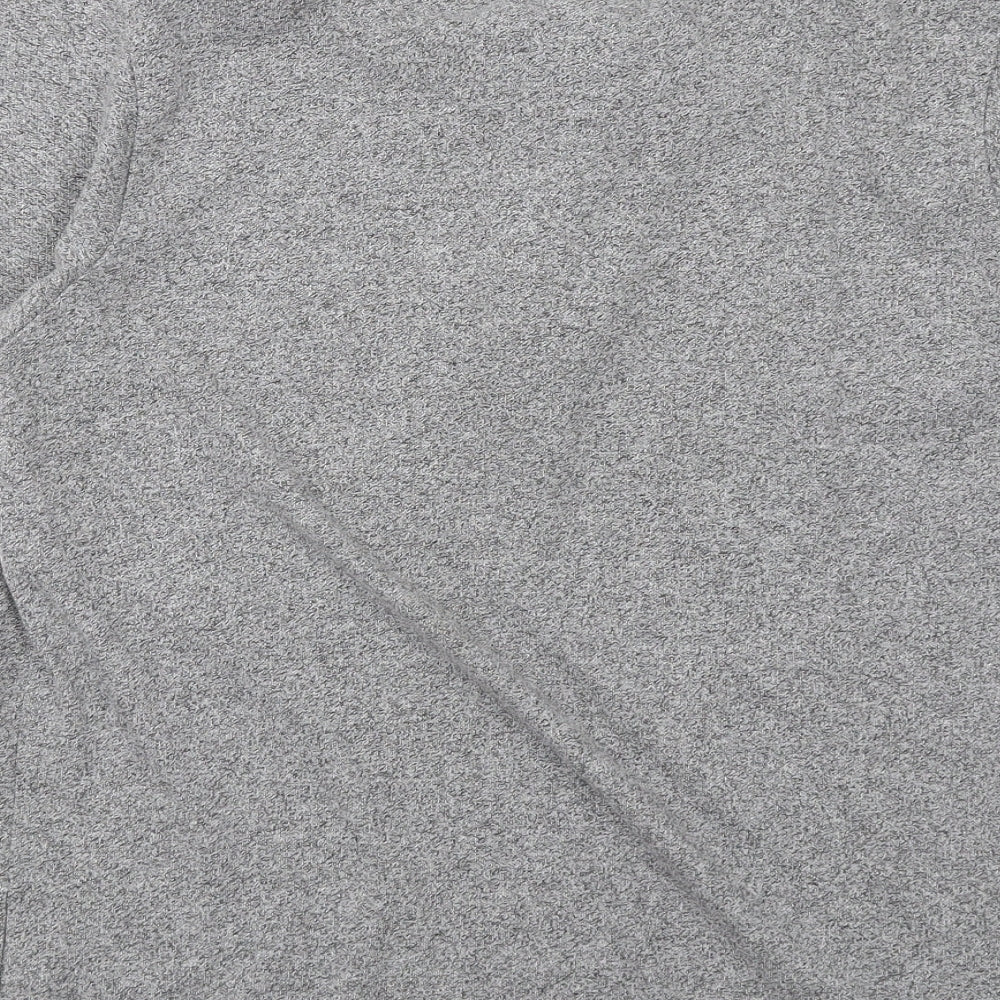 Onfire Mens Grey Cotton Polo Size M Collared Button