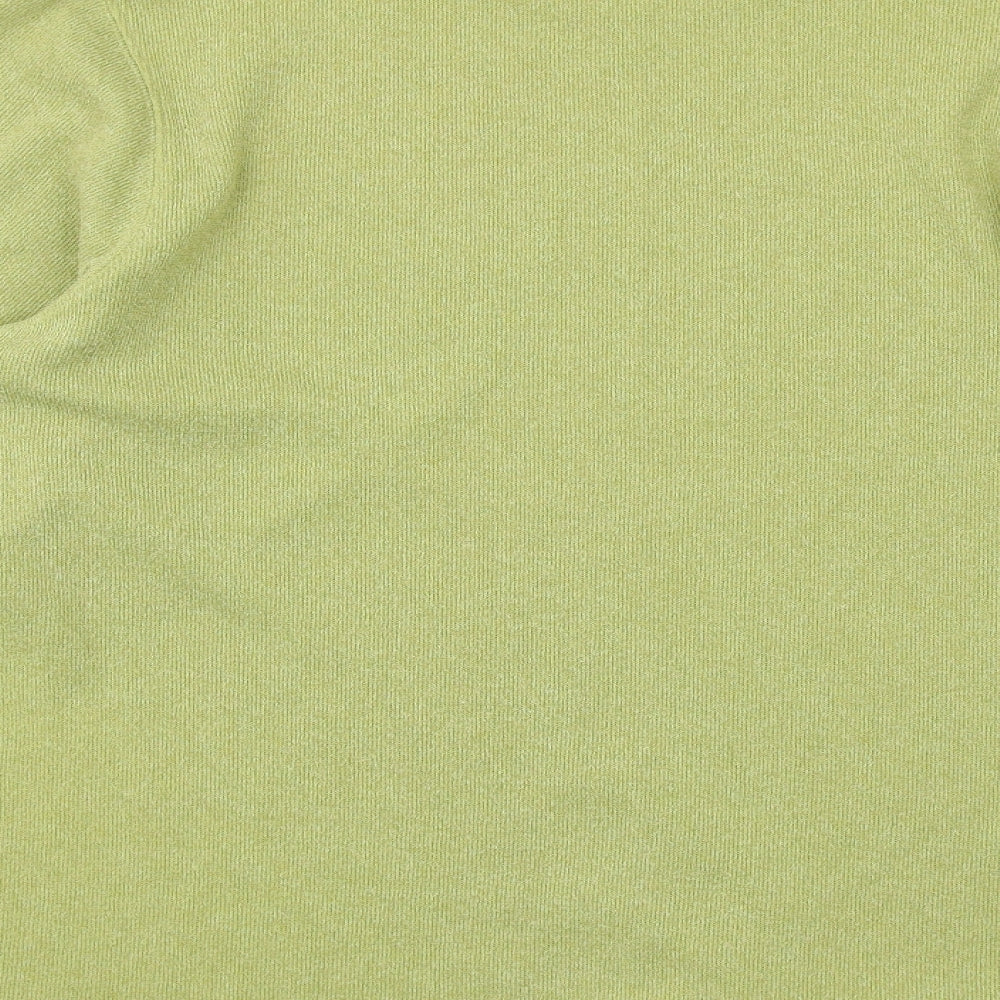 BHS Womens Green Round Neck Polyester Pullover Jumper Size 12