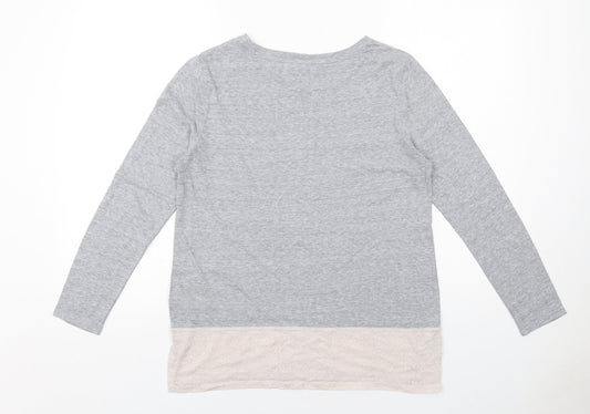 Womens UK Size S Gap Grey Basic T-Shirt