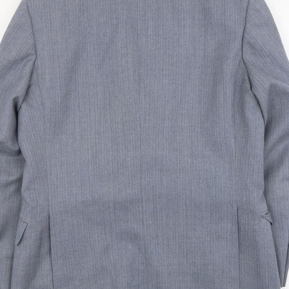Mens UK Size 38 Marks and Spencer Regular Blue Suit Jacket