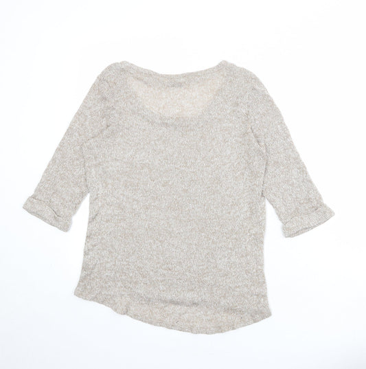 Womens UK Size 12 New Look Beige Pullover Jumper
