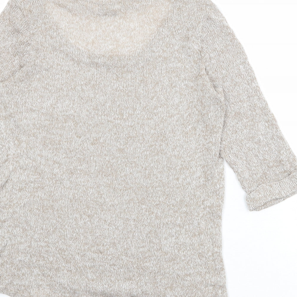 Womens UK Size 12 New Look Beige Pullover Jumper