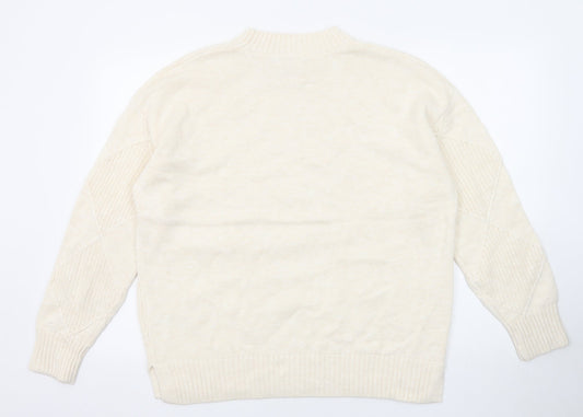 Womens UK Size L Marks and Spencer Beige Pullover Jumper