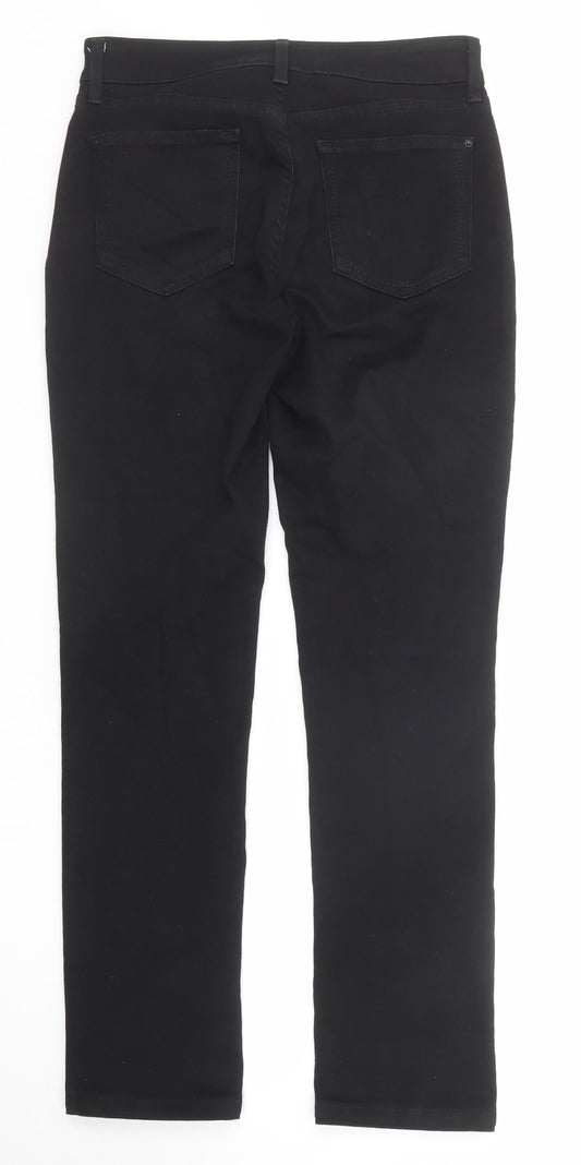 Womens UK Size 6 NYJD Regular Fit Straight Black Jeans