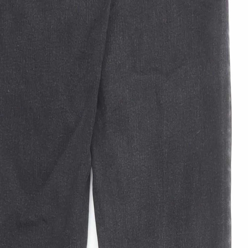 Topshop Womens Grey Cotton Skinny Jeans Size 26 in L34 in Regular Zip