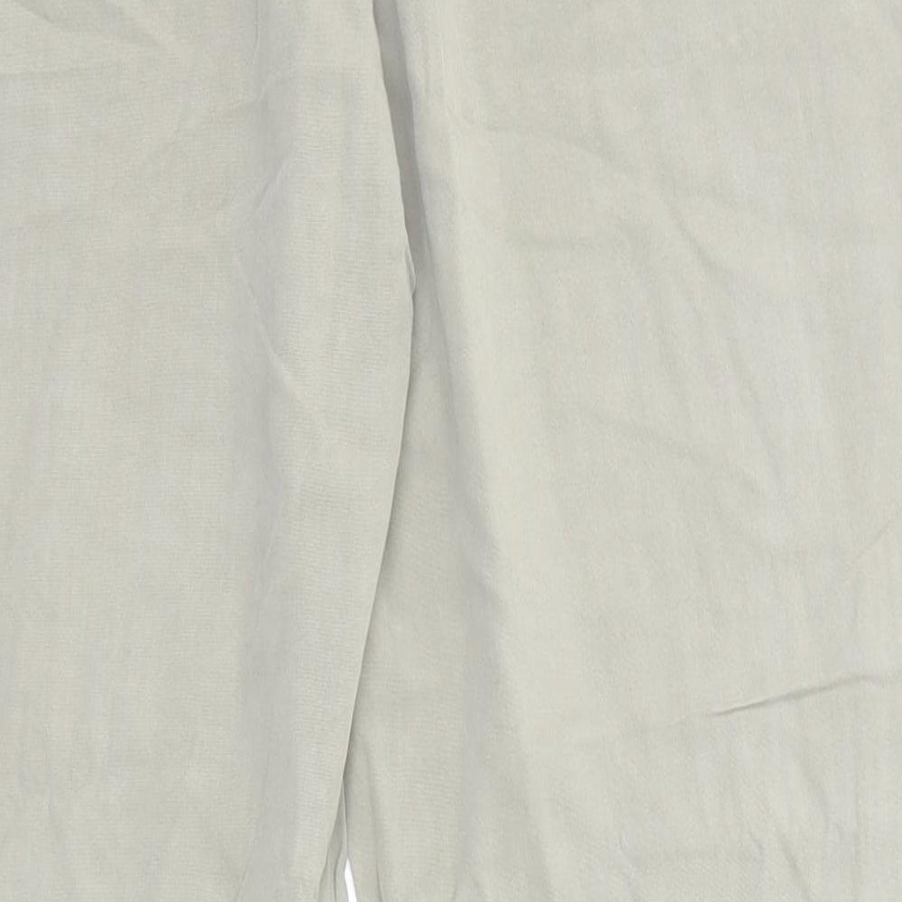 Womens UK Size 10 H&M Regular Fit Sweatpants Green Trousers