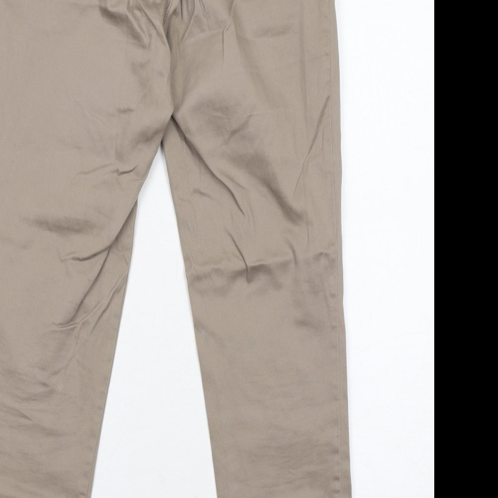 Womens UK Size 6 H&M Regular Fit Carrot Brown Trousers