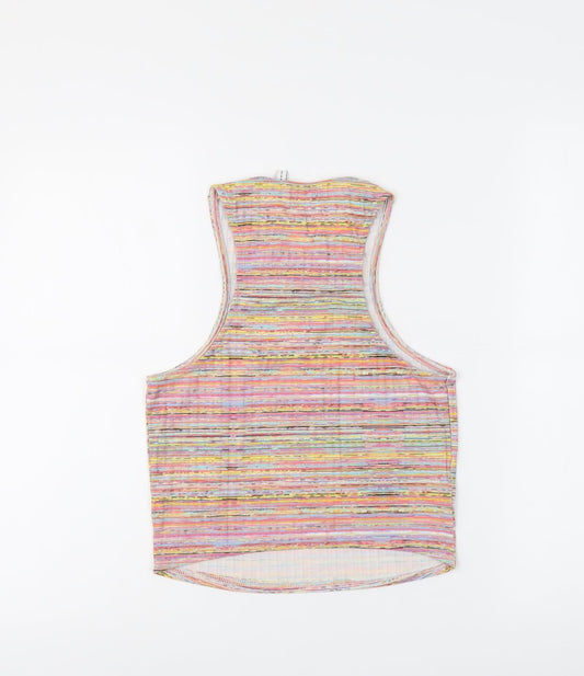 Womens UK Size 12 ASOS Multicoloured Basic Tank
