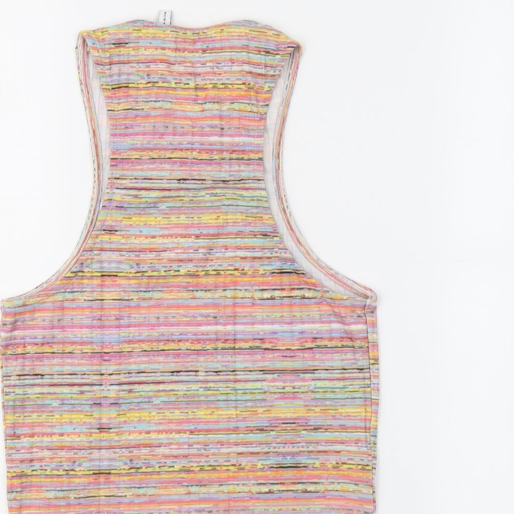 Womens UK Size 12 ASOS Multicoloured Basic Tank