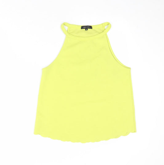 Womens UK Size 10 New Look Green Basic Tank