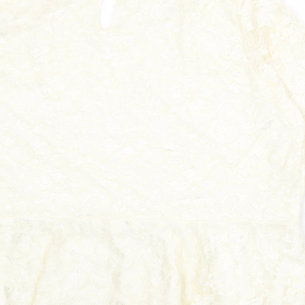 Womens UK Size 22 BHS Ivory Basic Blouse