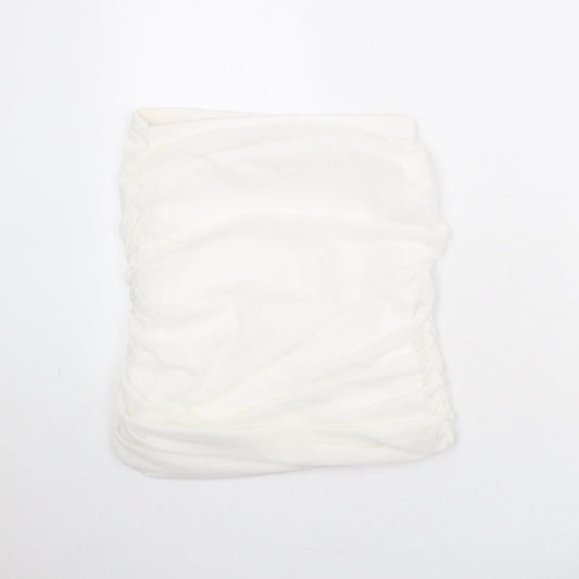 I SAW IT FIRST Womens White Polyester Bandage Skirt Size 12