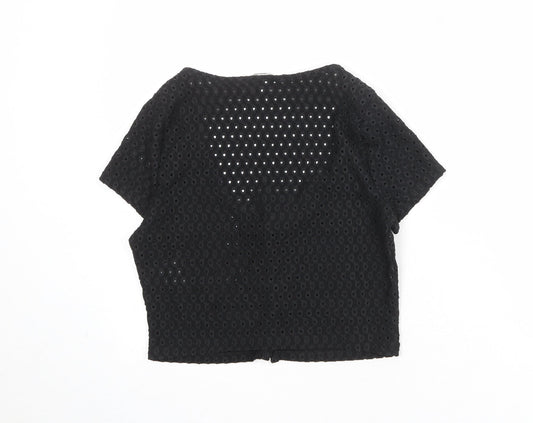 Womens UK Size L H&M Black Cardigan Jumper