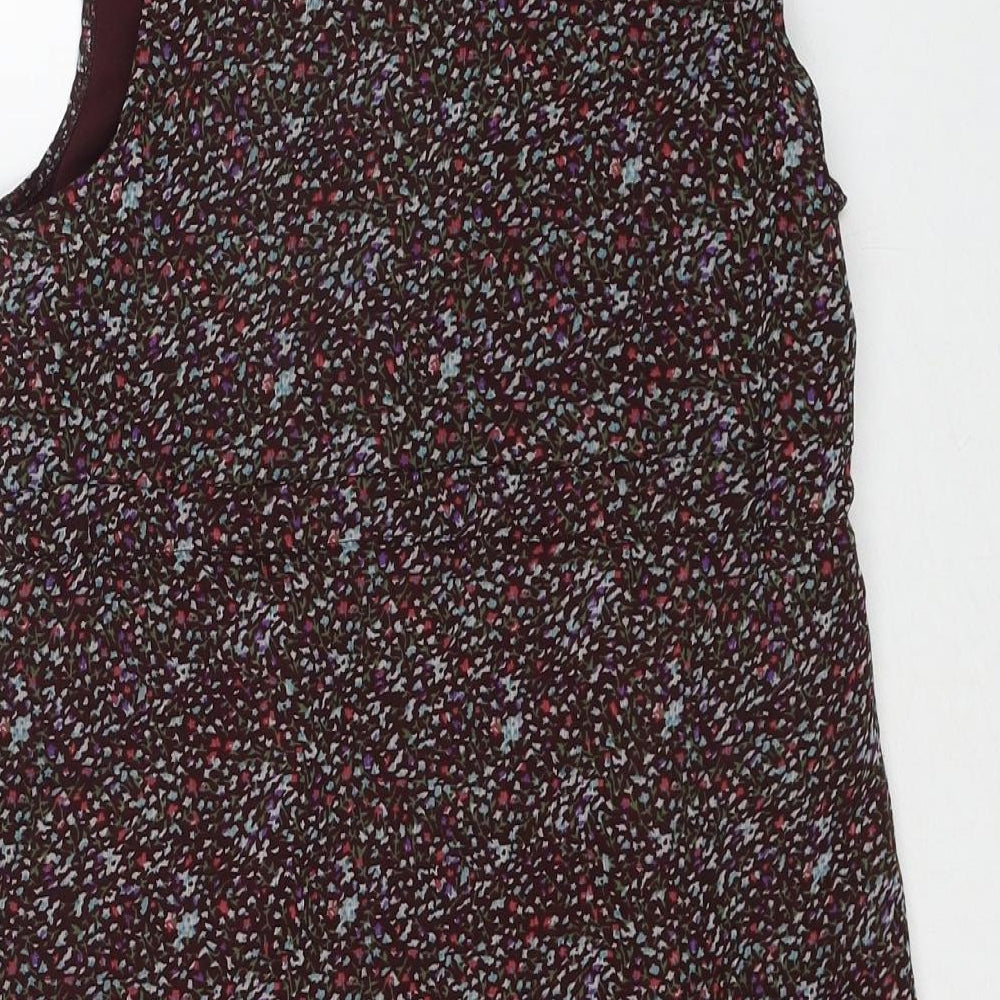 Mela Loves London Womens Multicoloured Geometric Polyester A-Line Size 10 Round Neck Pullover