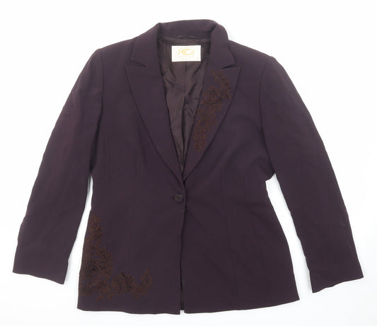 Womens UK Size 12 Country Casuals Purple Jacket