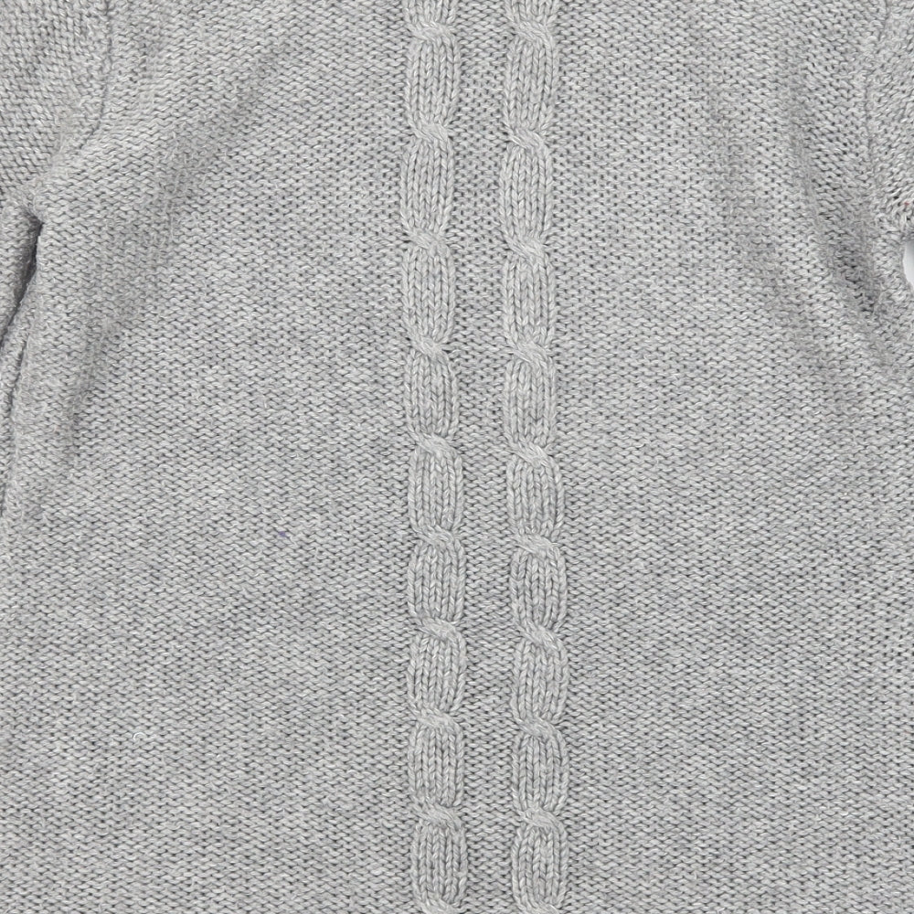 Womens UK Size M Mango Grey Pullover Jumper