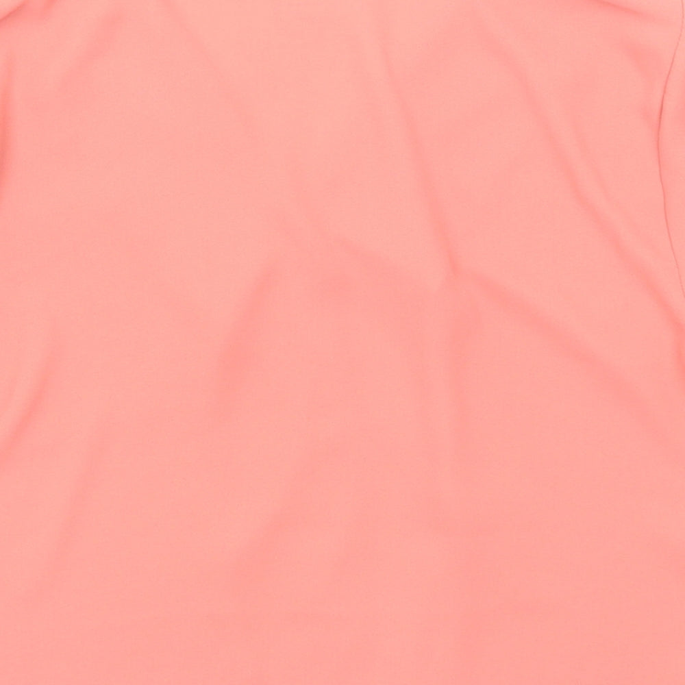 Womens UK Size S FOREVER 21 Pink Basic Button-Up