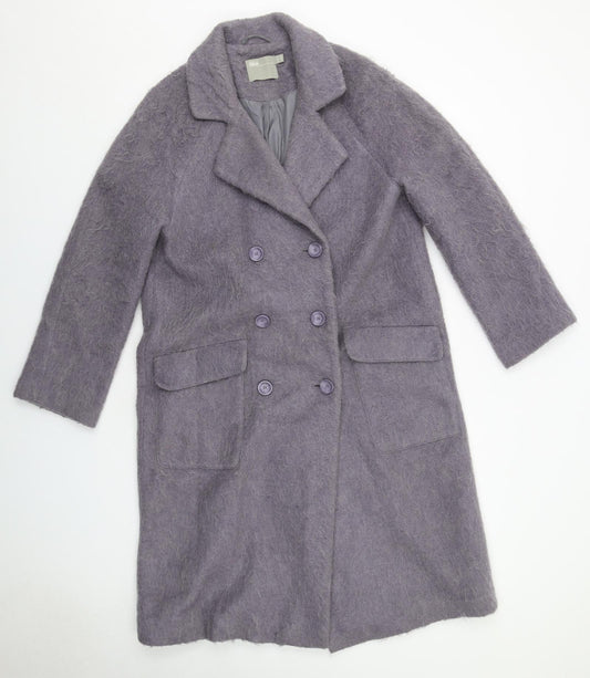 Womens UK Size 10 ASOS Purple Pea Coat