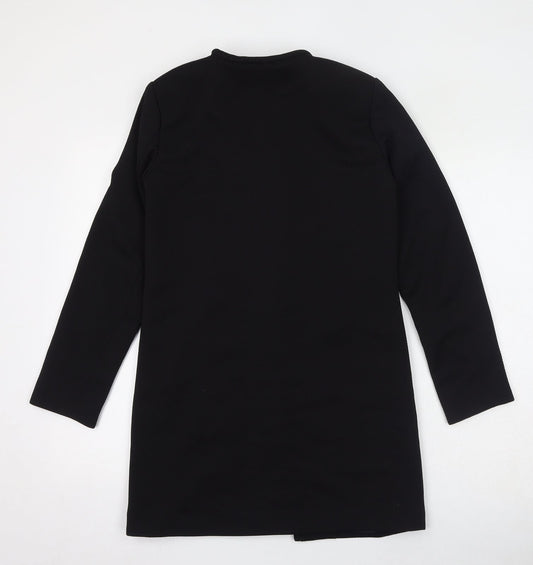 Womens UK Size 6 H&M Black Overcoat