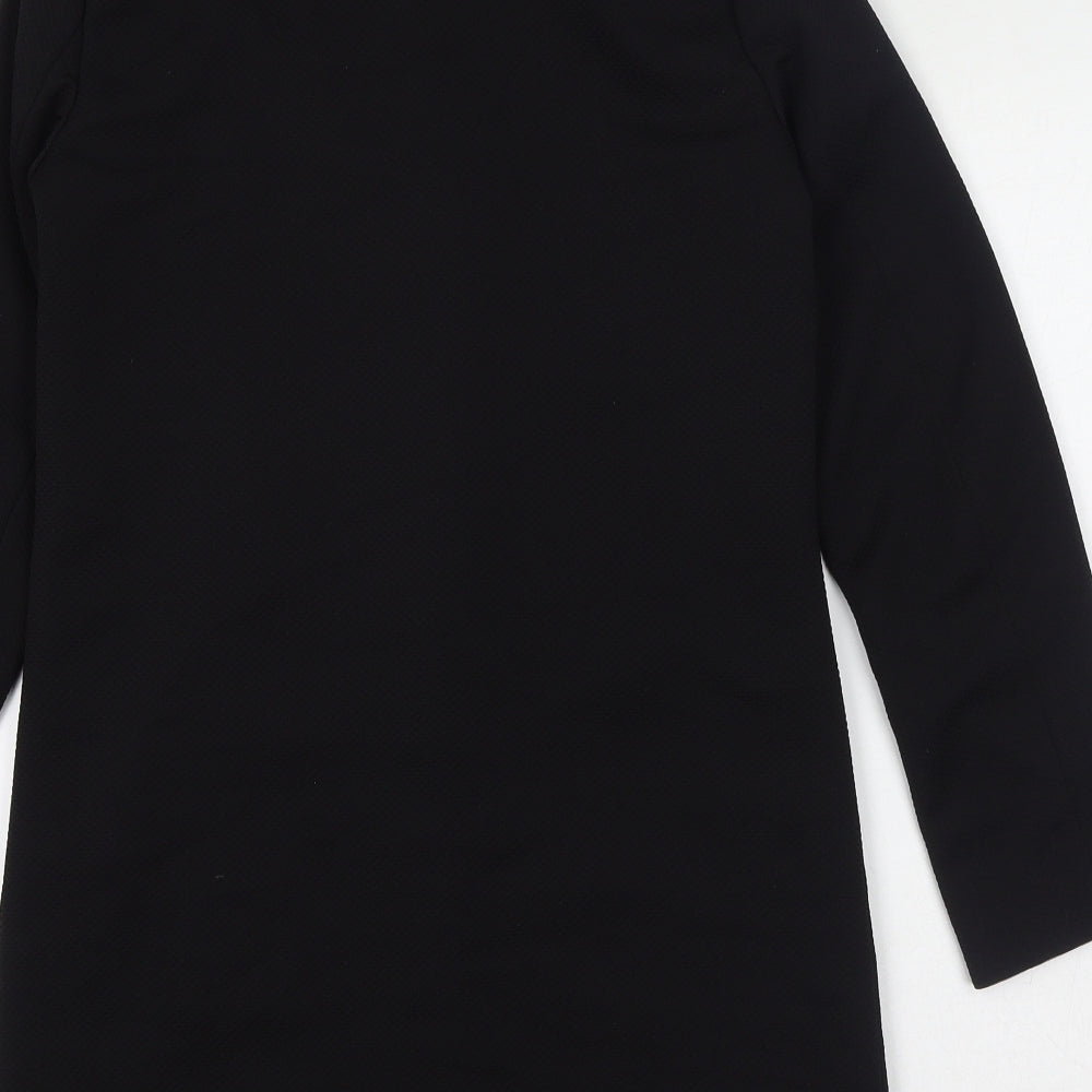 Womens UK Size 6 H&M Black Overcoat