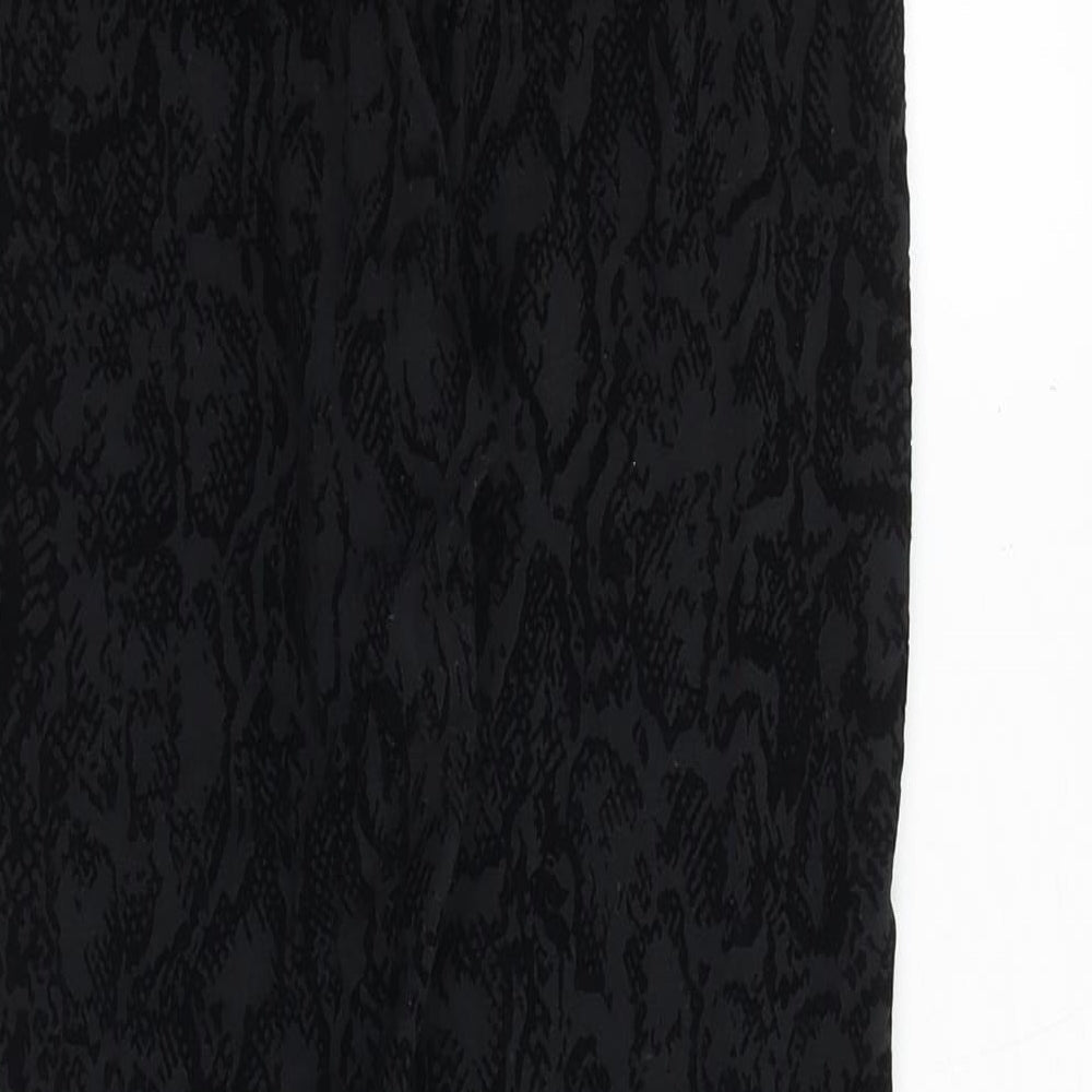 Womens UK Size 10 Marks and Spencer Regular Fit Black Trousers