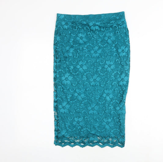 Womens UK Size 12 Miss Selfridge A-Line Lace Skirt