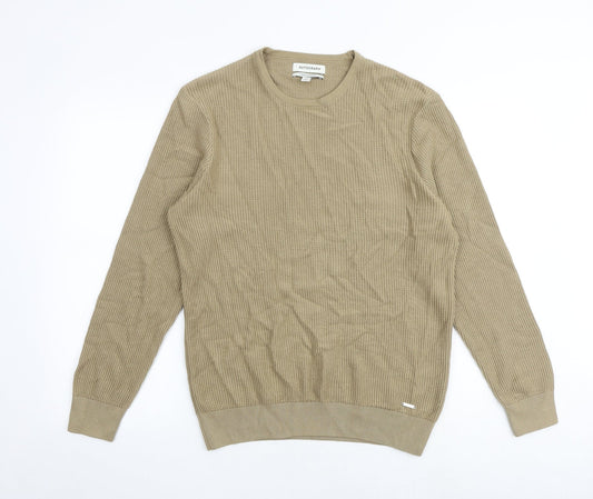 Mens UK Size M Autograph Brown Pullover Jumper