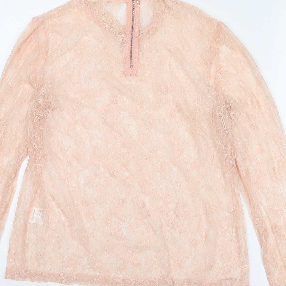 Womens UK Size L Vera & Lucy Pink Basic Blouse