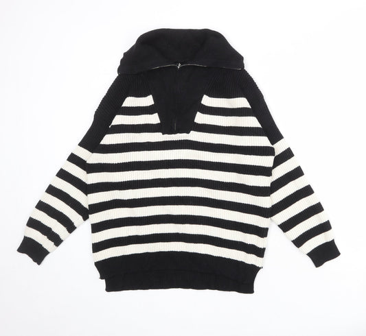 Womens UK Size 10 Izabel London Black Pullover Jumper